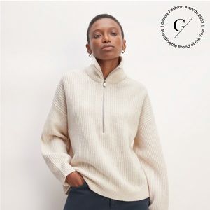 EVERLANE merino wool half zip